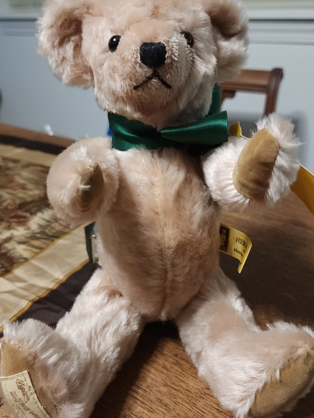 Dean's Rag Book Co. "Herbert" Teddy Bear 1995 Limited Edition COA